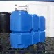 Емкость ST 2000л под плотность до 1.2 г/см3 с откидной крышкой синяя