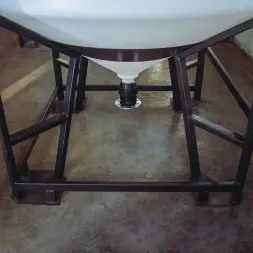 Емкость ЦКТ 5000 л с патрубком 90мм под плотность до 1,2 г/см³ белая