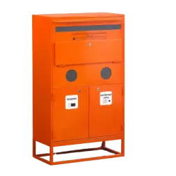 Контейнер для сбора, накопления и хранения отработанных энергосберегающих ламп и ртутных термометров, линейных люминесцентных ламп длиной до 650 мм, а также химических элементов питания КЛБ-3