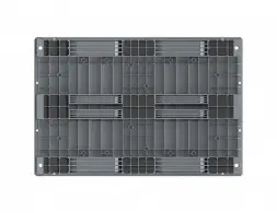 Лёгкий перфорированный пластиковый поддон 1210х810 на трех полозьях