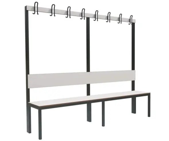 Скамейка с вешалкой для раздевалок «Фортран Дуо»
