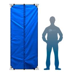 Дачная душевая кабина «РОСА» синего цвета без бака