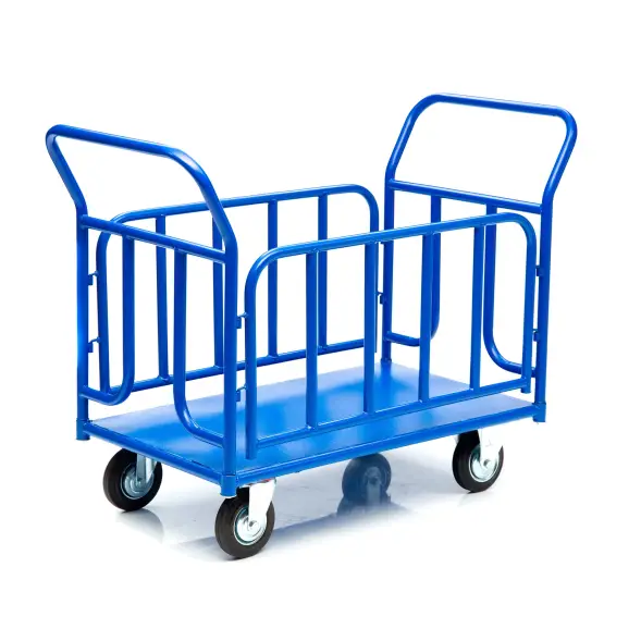 Тележка платформенная Стелла-техник КПО-500Т-200-К, с бортами, 800х1200мм