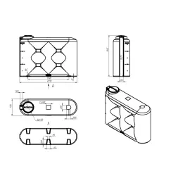 Емкость S 3000л зеленая