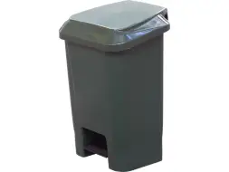 Контейнер для мусора пластиковый с педалью, крышкой и пакетодержателем, 30 л, зеленый [МКТ 30]