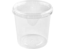 Контейнер п/п 1л. круглый, d-122 мм, с прозрачной крышкой