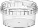 Контейнер пищевой одноразовый п/п круглый, 250 мл, d95мм, прозрачный [КН-250- d-95 мм (В)]