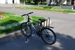 Велопарковка «Квадро» из нержавеющей стали