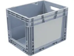 Ящик с вырезом 400х300х290 мм, серый, sku: SPK 4028-1