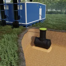 Емкость топливная подземная Rostok G 1200 с горловиной 600 мм