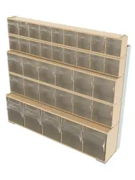 Стойка бежевая настенная/настольная Стелла-техник 401-02-02-01-B