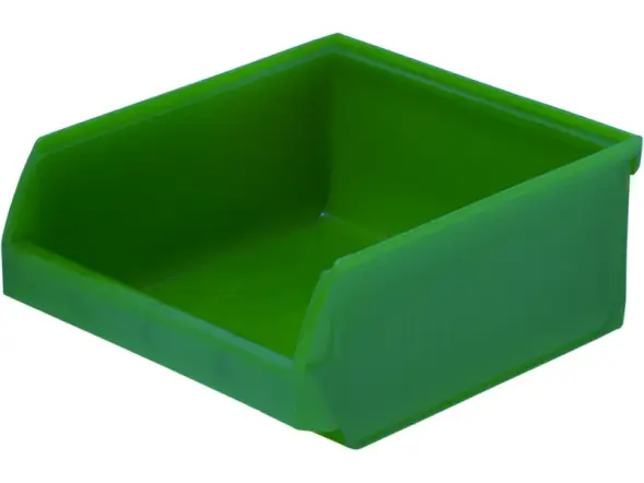 Ящик (лоток) пластиковый сплошной, 107x98x47 мм, 0.49 л, зеленый [5000]