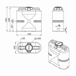 Емкость S 750л зеленая