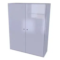 Шкаф для хранения бронежилетов с внутренней стойкой 1800x1400x600 мм Светло-серый