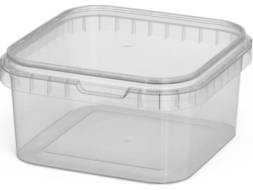 Ведро пластиковое с крышкой, 0.65 л [3987]