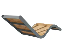 Парковый лежак 7