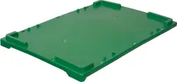 Крышка утяжелённая для пластикового ящика, 600х400 мм, зеленый [503-1]