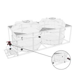 Комплект слива торцевой для мотопомпы G3 на две емкости TR