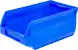 Ящик (лоток) пластиковый сплошной, 170x105x75 мм, 1.34 л, синий [5001]