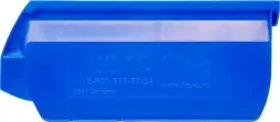 Ящик (лоток) пластиковый сплошной, 170x105x75 мм, 1.34 л, синий [5001]
