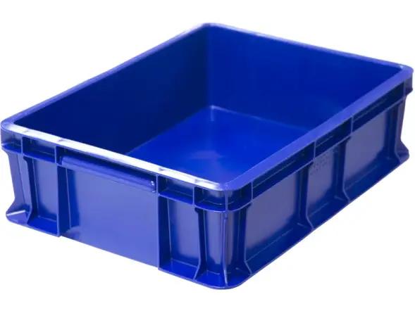 Ящик пластиковый сплошной, 400×300×120 мм, 10.6 л, серый [701.03.02]