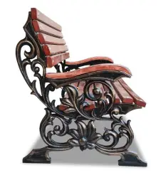 Скамейка чугунная «Флора» 0,75 м (кресло)