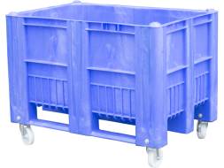Крупногабаритный сплошной пластиковый контейнер на колёсах C-Box 1208 SW, 1200х800х900 мм, синий [C-Box 1208 SW (900)]