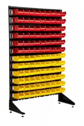 Стеллаж с пластиковыми ящиками 1501-0/12/0