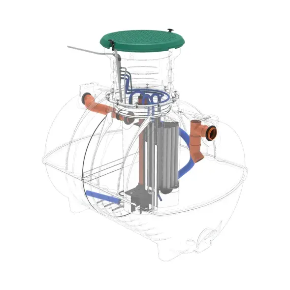 Автономная канализация Rostok Ground 12 с горловиной 600 мм