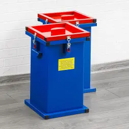 Контейнер герметичный специализированный вертикальный для битых ламп и термометров ГСК 800, 800х600х600 мм