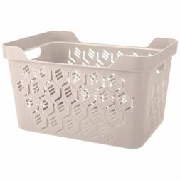Корзинка универсальная Deluxe, 380x276x220 мм, 18 л, светло-бежевый