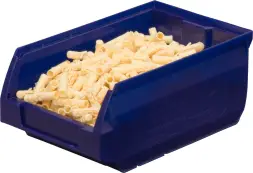 Ящик (лоток) пластиковый сплошной, 170x105x75 мм, 1.34 л, красный [5001]