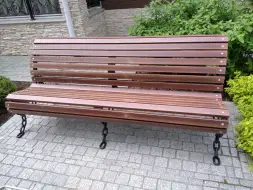 Скамейка стальная «Лукоморье» 3,0 м (3 опоры)