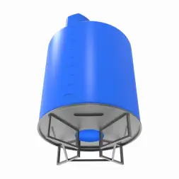 Емкость TOR 10000 л синяя на основании для полного слива F