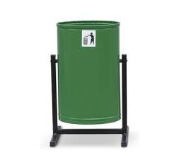 Урна для мусора круглая металлическая уличная, 21 л