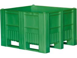 Крупногабаритный сплошной пластиковый контейнер на полозьях Big Box, 1200х1000х740 мм, синий [12001000740-00]