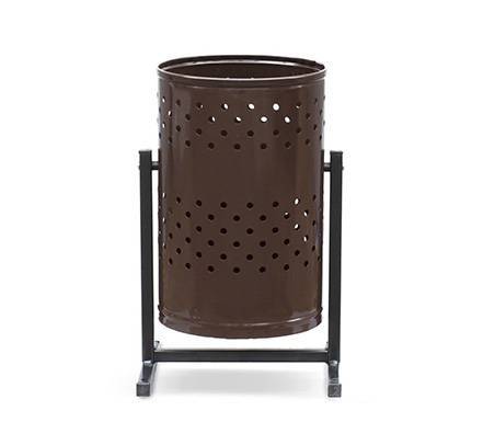 Урна металлическая уличная круглая с перфорацией, 21 л