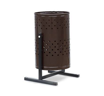 Урна металлическая уличная круглая с перфорацией, 21 л