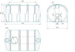 Емкость горизонтальная 10000л