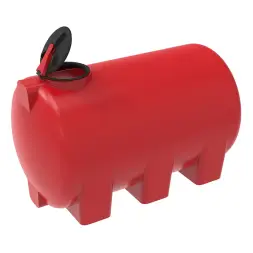 Емкость для хранения жидких минеральных удобрений (КАС, ЖКУ и др) 3000 H с откидной крышкой красный