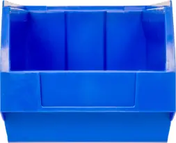 Ящик (лоток) пластиковый сплошной, 250x150x130 мм, 4.88 л, синий [5002]