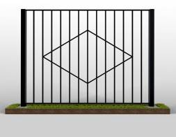 Забор металлический сварной секционный СЗ-6, 1 м²