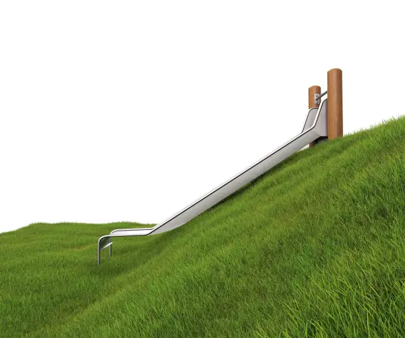 Горка на склон HARDWOOD «Непоседа-1200»