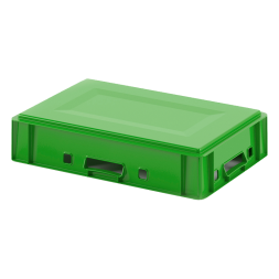 Ящик пластиковый сплошной Е1 (евроформат) морозостойкий, 600х400х120 мм, зеленый [12.421.70.R]