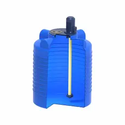 Емкость ЭВЛ 300 синий с турбинной мешалкой