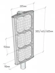 Светильник венчающий светодиодный «Элегант» 80 Вт