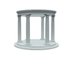 Ротонда тип 5, 8 колонн, диаметр 5700 мм Балюстрада