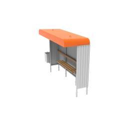 Павильон остановочный мод. 2, 3495x1215x2381 мм