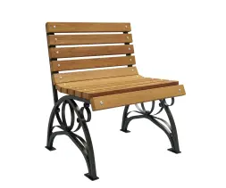 Скамейка стальная «Флора» 3,0 м (3 опоры)